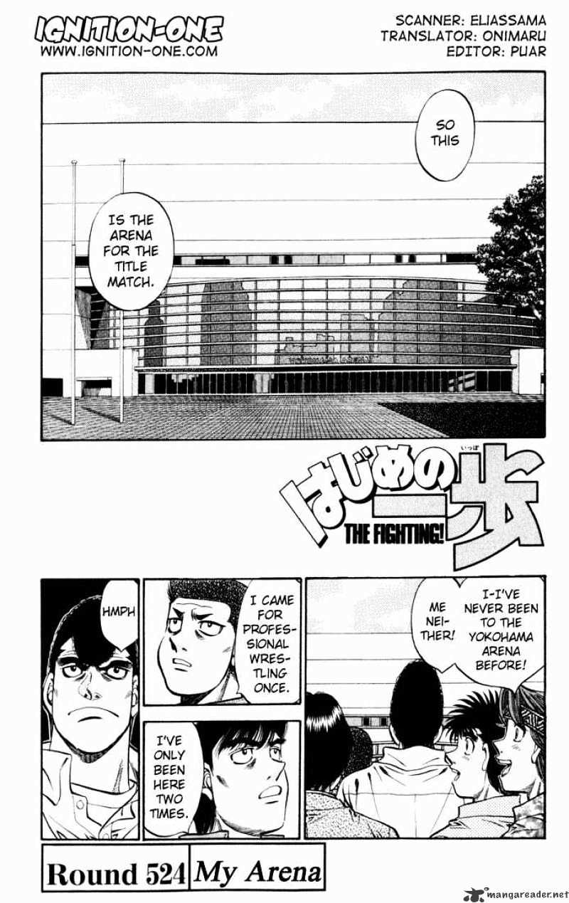 Hajime no Ippo: Fighting Spirit, Chapter 524 image 01